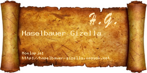 Haselbauer Gizella névjegykártya